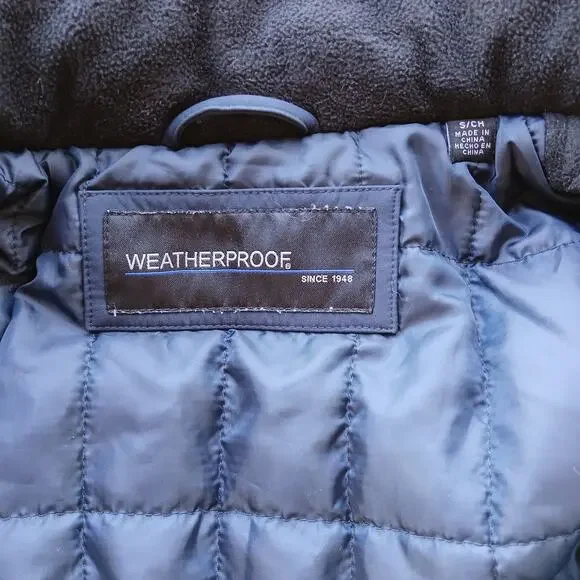 Weatherproof Ultra Tech Removable Hood Fleece Lined Jacket S windbreaker coat - Picture 9 of 14